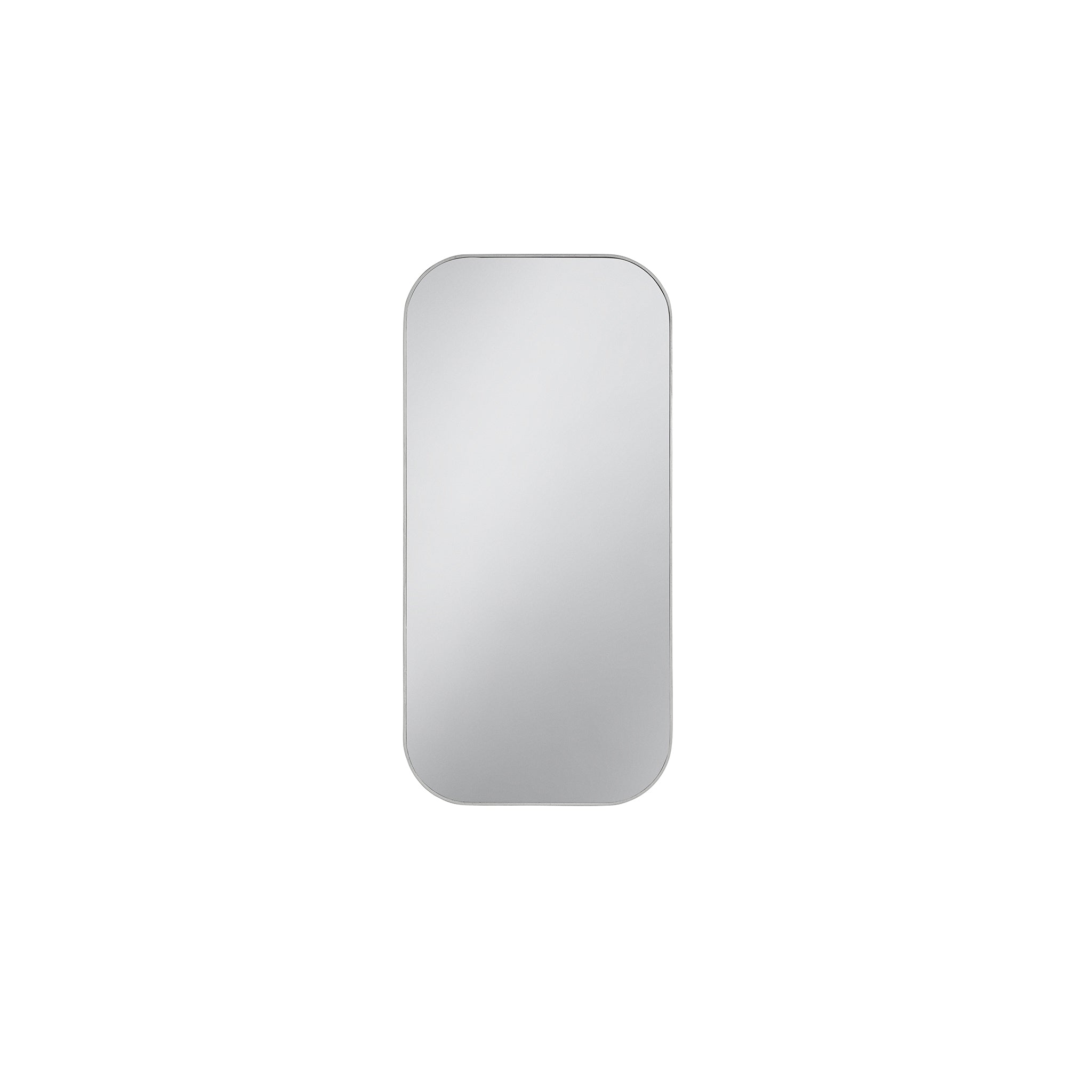 Ballerina 19" Mirrored Cabinet, 1 Door, Polar Oak