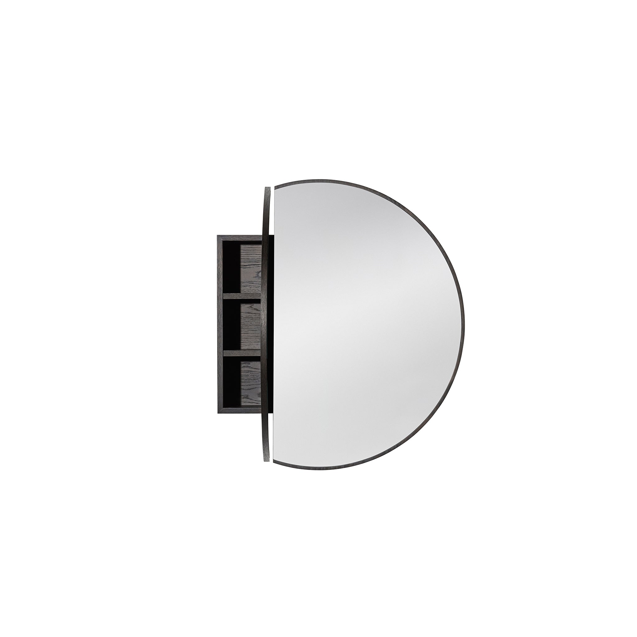Halo 36" Mirrored Cabinet, 2 Doors, Pony Oak