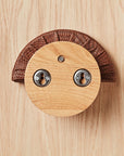 Bridle Wall Hooks - Set of Three - American Oak