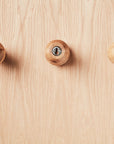 Zuster Woodturned Wall Hooks - Set of Three - American Oak