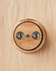 Plait Weave Wall Hooks - Set of Three - American Oak