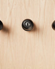 Woodturned Wall Hook - Set of Three - Mink