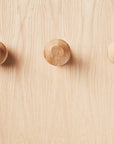 Zuster Woodturned Wall Hooks - Set of Three - American Oak